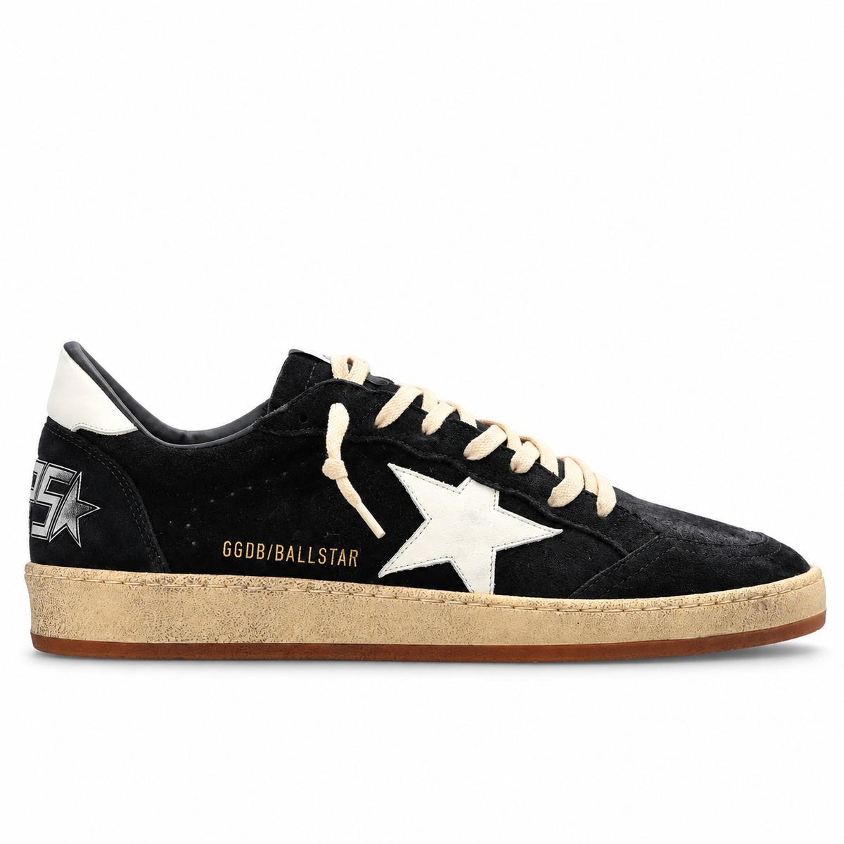 GOLDEN GOOSE BALL STAR BLACK GAMUZA
