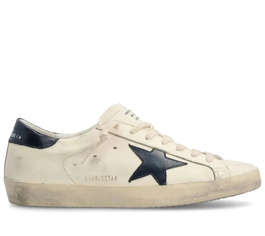 Golden Goose Super Star Blue Leather