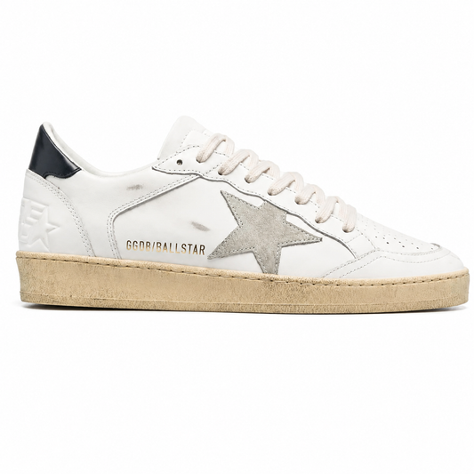 GOLDEN GOOSE BALL STAR WHITE-BLACK